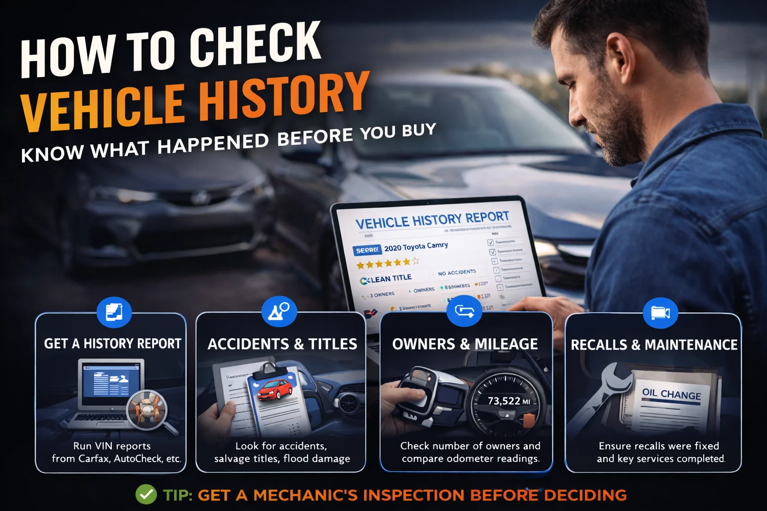 How to Check a Vehicle History Report Before You Buy
